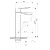 Смеситель для умывальника серия STEEL ПСМ 300-6 одноручный Профсан PSM-300-6