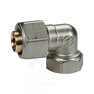 Угольник МП латунь обжим Дн 16х1/2"х90гр ВР R563AM Giacomini R563MX048