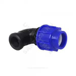 Отвод компрессионный ПЭ Дн 20х1/2"х90гр ВР ТПК-АКВА 50022012