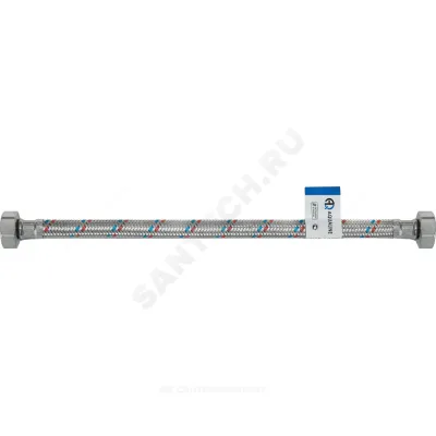 Подводка гибкая для воды нержавеющая оплетка 1/2" г-г L=1,2 м AQUALINE 04807