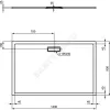 Поддон душевой акрил прямоугольный ULTRAFLAT NEW 1400х900х25 белый Ideal Standard T448401 .