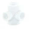 Крестовина PP-R 2-плоскостная белая внутренняя пайка Дн 40х25 VALFEX 10118240