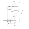 Смеситель для умывальника серия STEEL ПСМ 300-5 одноручный Профсан PSM-300-5