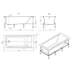 Ванна акриловая Easy 170х70 без ножек Roca ZRU9302905