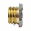 Заглушка латунь никель Ду 25 (1") НР 9017 ГОСТ 32585-2013 Aquasfera 9017-03