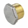 Заглушка латунь никель Ду 25 (1") НР 9017 ГОСТ 32585-2013 Aquasfera 9017-03