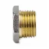 Заглушка латунь никель Ду 25 (1") НР 9017 ГОСТ 32585-2013 Aquasfera 9017-03