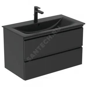 Тумба под умывальник 80 TESI черный матовый Ideal Standard T0051ZT
