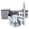Кран шаровой латунный бытовой хром 1044 G1/2"х3/4" Ру10 НР редуцированный бабочка Aquasfera 1044-01