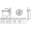 Термометр биметаллический осевой Дк100 L=160мм G1/2" 120С ТБ100 Метер