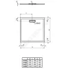 Поддон душевой акрил квадрат ULTRAFLAT NEW 900х900х25 черный Ideal Standard T4467V3 .