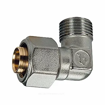 Угольник МП латунь обжим Дн 26х3/4"х90гр НР R562AM Giacomini R562MX062