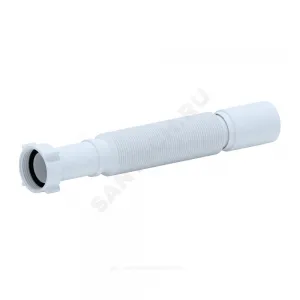 Гофра с гайкой 1 1/4"x40 L=320-730мм АНИ Пласт K204