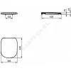 Сиденье для унитаза TESI черное Soft close Ideal Standard T3529V3
