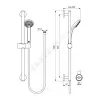 Комплект душевой Ceratherm T25 (3 в 1) Ideal Standard BC984AA .