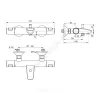 Комплект душевой Ceratherm T25 (3 в 1) Ideal Standard BC984AA .
