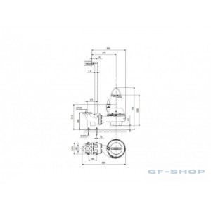 Насос канализационный GRUNDFOS SL1.80.80.30.A.EX.4.50D.C