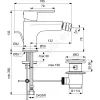 Смеситель для биде CERAFINE O одноручный Ideal Standard BC705XG