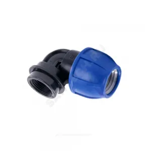 Отвод компрессионный ПЭ Дн 40х1/2"х90гр ВР Ру10 RTP (РосТурПласт) 24288