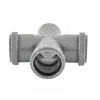 Крестовина PP-H 1-плоскостная серый Дн 110х110х110х87гр б/нап в/к VALFEX 27211110