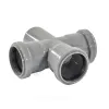 Крестовина PP-H 1-плоскостная серый Дн 110х110х110х87гр б/нап в/к VALFEX 27211110