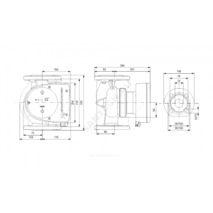 Насос циркуляционный с мокрым ротором MAGNA1 32-120F PN6/10 1х230В/50 Гц Grundfos 99221285